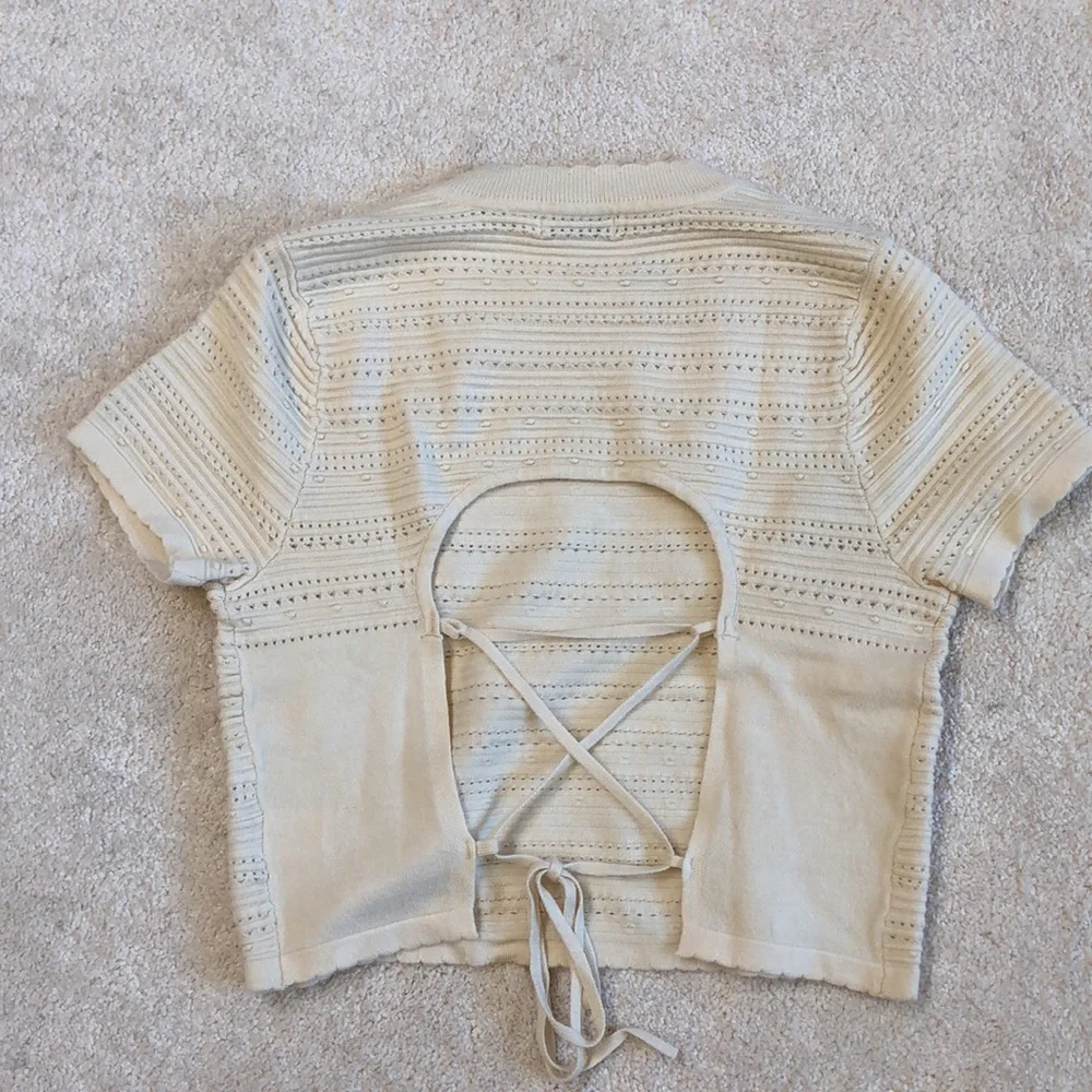 LUSH Claire Tie Back Sweater-NWT!! - Picture 8 of 10